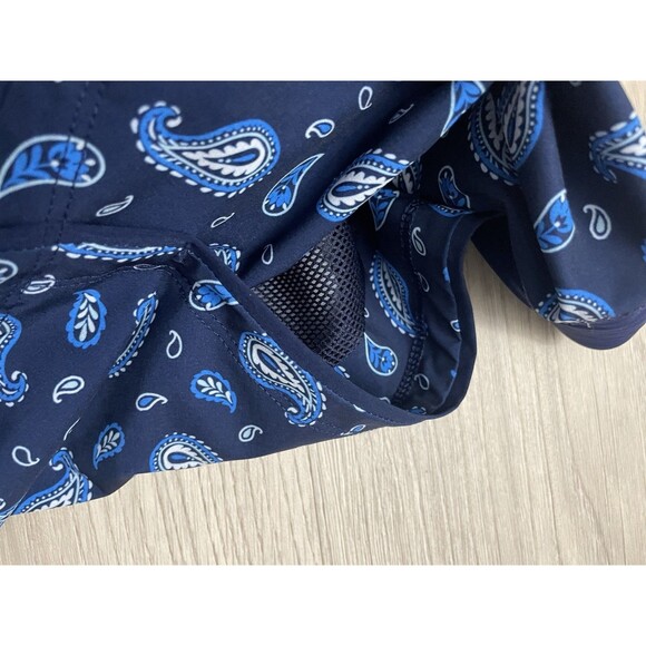 Lands End Womens blue Paisley Swim Shorts 24W swim summer Plus Size - Picture 7 of 7